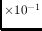 $\times10^{-1}$